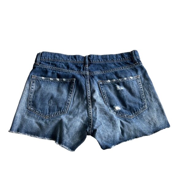 GAP Womens Distressed Denim Shorts Size 27R - Picture 2 of 3
